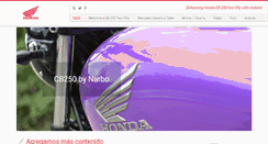 Desktop Screenshot of hondacb250.com